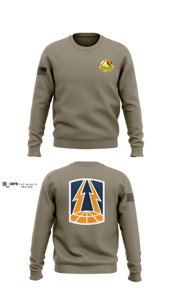 Crew Neck Sweatshirt, 335th Signal Command (Theater), Army, Teamtime, Team time, sublimation, custom sports apparel, team uniforms, spirit wear, spiritwear, sports uniforms, custom shirts, team store, custom team store, fundraiser sports, apparel fundraiser