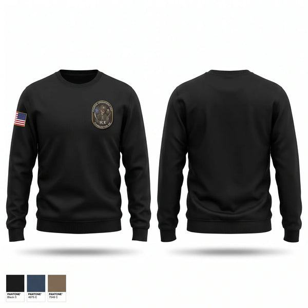 Crew Neck Sweatshirt, Immigration and Customs Enforcement Charleston SC, Police, Teamtime, Team time, sublimation, custom sports apparel, team uniforms, spirit wear, spiritwear, sports uniforms, custom shirts, team store, custom team store, fundraiser sports, apparel fundraiser