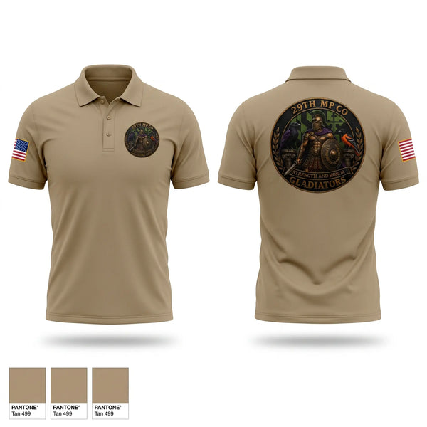 Short Sleeve Performance Polo, 29th Military Police Company, Army, Teamtime, Team time, sublimation, custom sports apparel, team uniforms, spirit wear, spiritwear, sports uniforms, custom shirts, team store, custom team store, fundraiser sports, apparel fundraiser