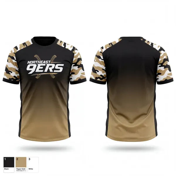 Old School Cotton Feel Shirt, Northeast 9ers, Softball, Teamtime, Team time, sublimation, custom sports apparel, team uniforms, spirit wear, spiritwear, sports uniforms, custom shirts, team store, custom team store, fundraiser sports, apparel fundraiser