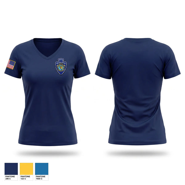 Womens Short Sleeve Vneck Shirt, Walker River police, Police, Teamtime, Team time, sublimation, custom sports apparel, team uniforms, spirit wear, spiritwear, sports uniforms, custom shirts, team store, custom team store, fundraiser sports, apparel fundraiser