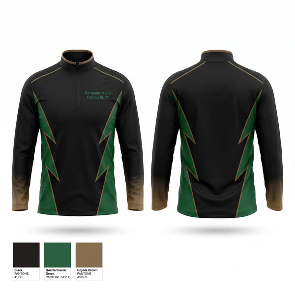 Quarter Zip Jacket, Sergeant Major Course CL 77, , Teamtime, Team time, sublimation, custom sports apparel, team uniforms, spirit wear, spiritwear, sports uniforms, custom shirts, team store, custom team store, fundraiser sports, apparel fundraiser
