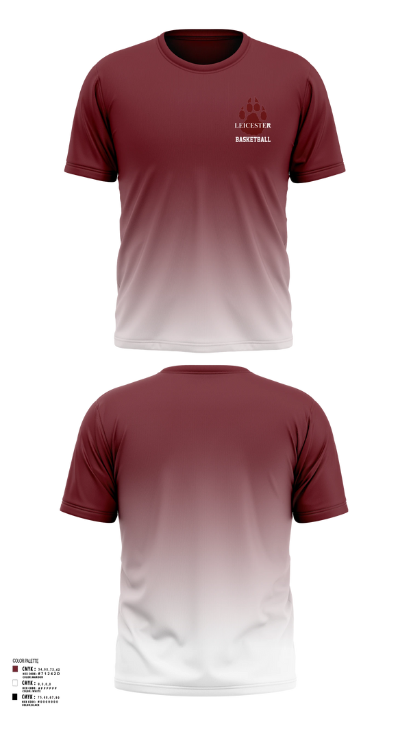 Short Sleeve Performance Shirt, Leicester High School Basketball, Men's Basketball, Teamtime, Team time, sublimation, custom sports apparel, team uniforms, spirit wear, spiritwear, sports uniforms, custom shirts, team store, custom team store, fundraiser sports, apparel fundraiser