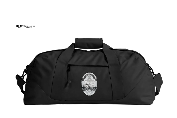 Duffle Bag, Georgetown Police Department, Police, Teamtime, Team time, sublimation, custom sports apparel, team uniforms, spirit wear, spiritwear, sports uniforms, custom shirts, team store, custom team store, fundraiser sports, apparel fundraiser