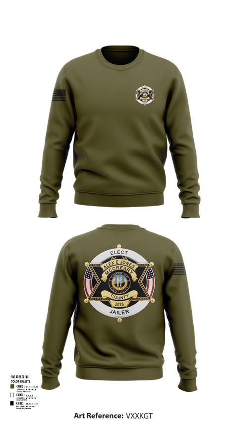 Crew Neck Sweatshirt, Alex E. Jones for Jailer 2026, , Teamtime, Team time, sublimation, custom sports apparel, team uniforms, spirit wear, spiritwear, sports uniforms, custom shirts, team store, custom team store, fundraiser sports, apparel fundraiser