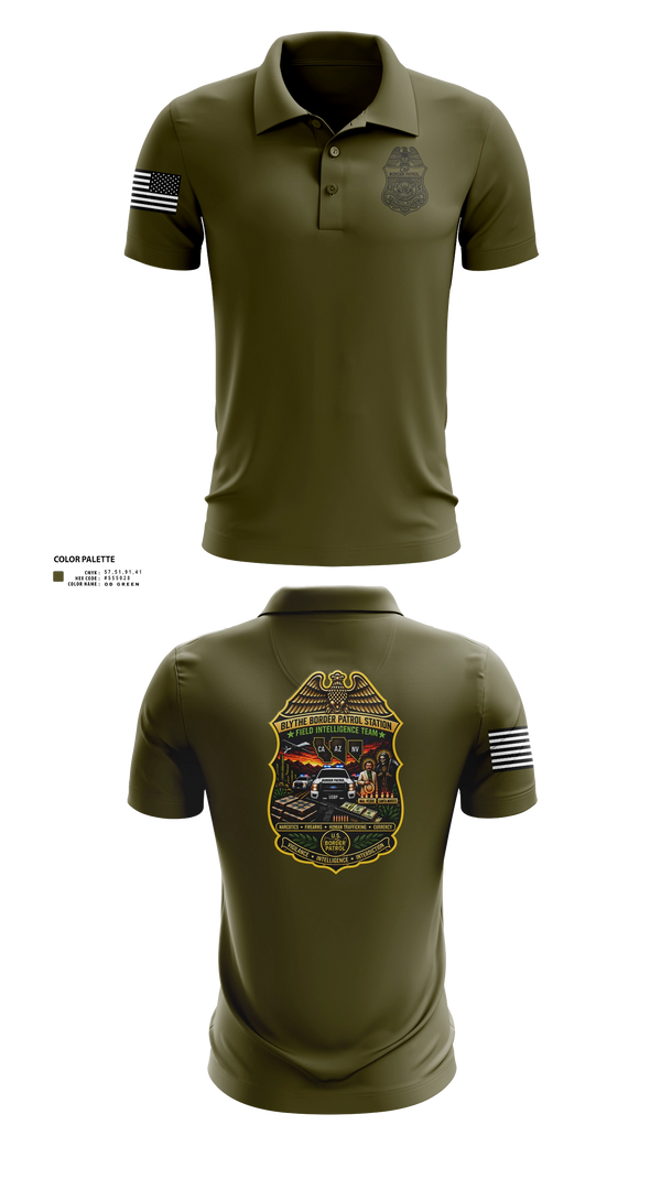 Short Sleeve Performance Polo, Field intelligence team, Police, Teamtime, Team time, sublimation, custom sports apparel, team uniforms, spirit wear, spiritwear, sports uniforms, custom shirts, team store, custom team store, fundraiser sports, apparel fundraiser