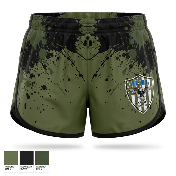 Womens Shorts, High Profile Security, Police, Teamtime, Team time, sublimation, custom sports apparel, team uniforms, spirit wear, spiritwear, sports uniforms, custom shirts, team store, custom team store, fundraiser sports, apparel fundraiser