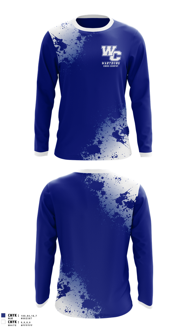 Long Sleeve Performance Shirt, Wartburg Cross Country, Cross Country, Teamtime, Team time, sublimation, custom sports apparel, team uniforms, spirit wear, spiritwear, sports uniforms, custom shirts, team store, custom team store, fundraiser sports, apparel fundraiser