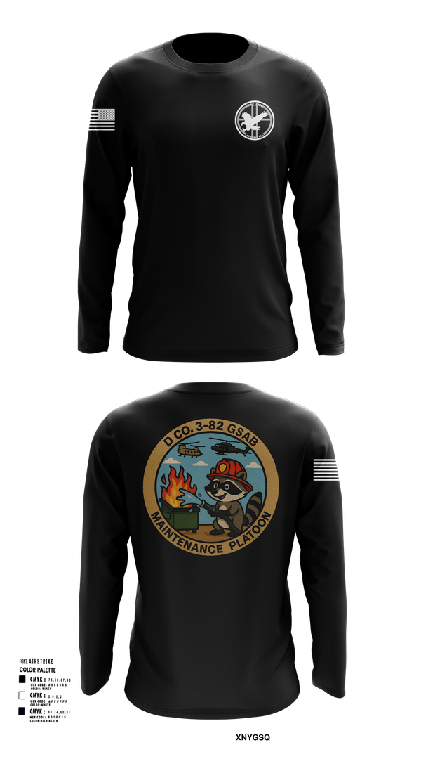 Long Sleeve Performance Shirt, D Co 3-82 GSAB Maintenance Platoon, , Teamtime, Team time, sublimation, custom sports apparel, team uniforms, spirit wear, spiritwear, sports uniforms, custom shirts, team store, custom team store, fundraiser sports, apparel fundraiser
