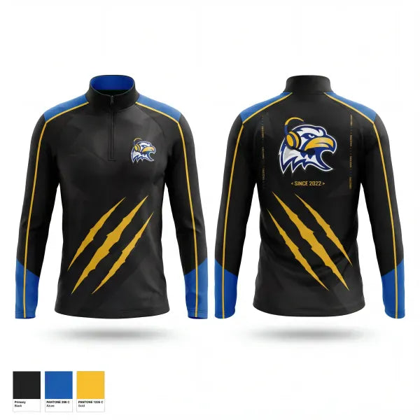 Quarter Zip Jacket, HHS Eagles Esports, E-Sports, Teamtime, Team time, sublimation, custom sports apparel, team uniforms, spirit wear, spiritwear, sports uniforms, custom shirts, team store, custom team store, fundraiser sports, apparel fundraiser