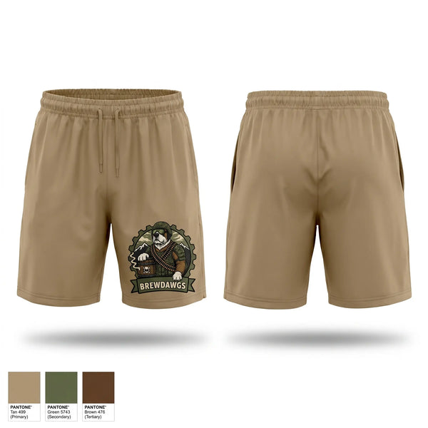 Athletic Shorts With Pockets, E2 Brewdawgs, Army, Teamtime, Team time, sublimation, custom sports apparel, team uniforms, spirit wear, spiritwear, sports uniforms, custom shirts, team store, custom team store, fundraiser sports, apparel fundraiser