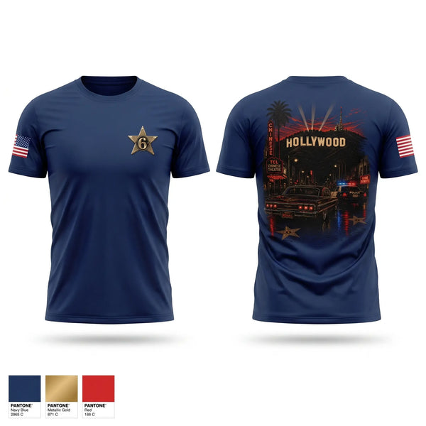 Short Sleeve Performance Shirt, HOLLYWOOD, Police, Teamtime, Team time, sublimation, custom sports apparel, team uniforms, spirit wear, spiritwear, sports uniforms, custom shirts, team store, custom team store, fundraiser sports, apparel fundraiser