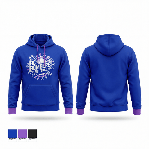 Hoodie, BC Bombers Softball, Softball, Teamtime, Team time, sublimation, custom sports apparel, team uniforms, spirit wear, spiritwear, sports uniforms, custom shirts, team store, custom team store, fundraiser sports, apparel fundraiser