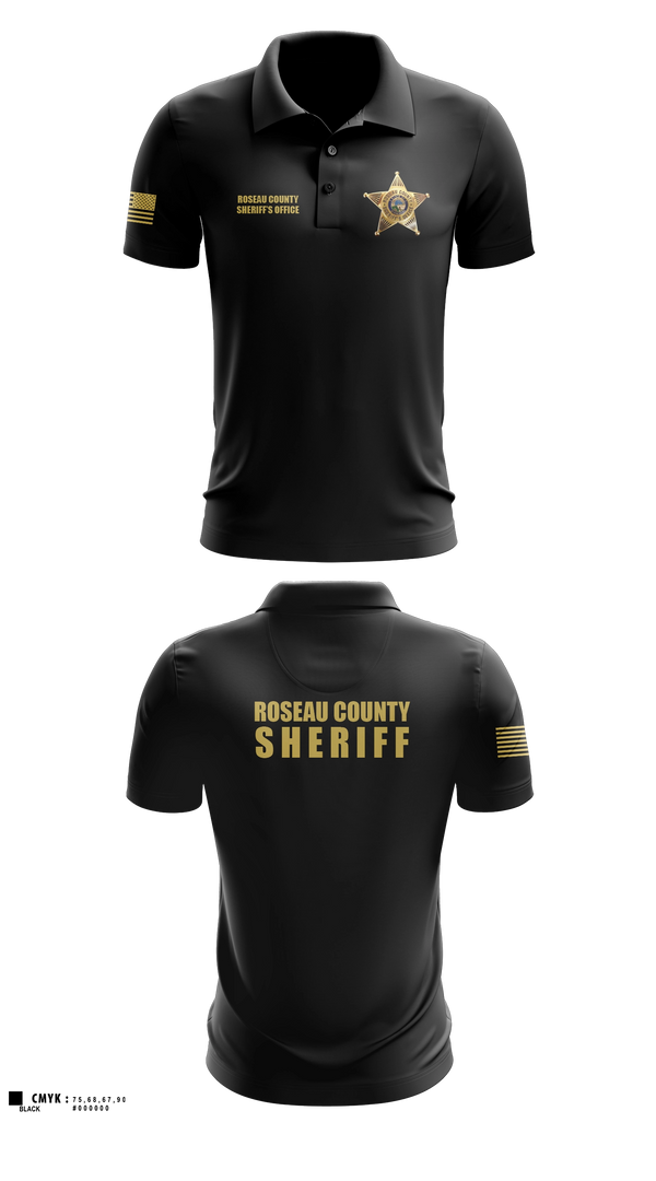 Short Sleeve Performance Polo, Roseau County Sheriff’s Office, Police, Teamtime, Team time, sublimation, custom sports apparel, team uniforms, spirit wear, spiritwear, sports uniforms, custom shirts, team store, custom team store, fundraiser sports, apparel fundraiser