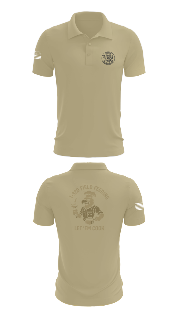 Short Sleeve Performance Polo, 1-320th, , Teamtime, Team time, sublimation, custom sports apparel, team uniforms, spirit wear, spiritwear, sports uniforms, custom shirts, team store, custom team store, fundraiser sports, apparel fundraiser