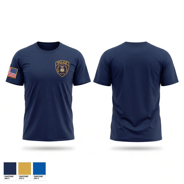 Old School Cotton Feel Shirt, MSU Police, Police, Teamtime, Team time, sublimation, custom sports apparel, team uniforms, spirit wear, spiritwear, sports uniforms, custom shirts, team store, custom team store, fundraiser sports, apparel fundraiser