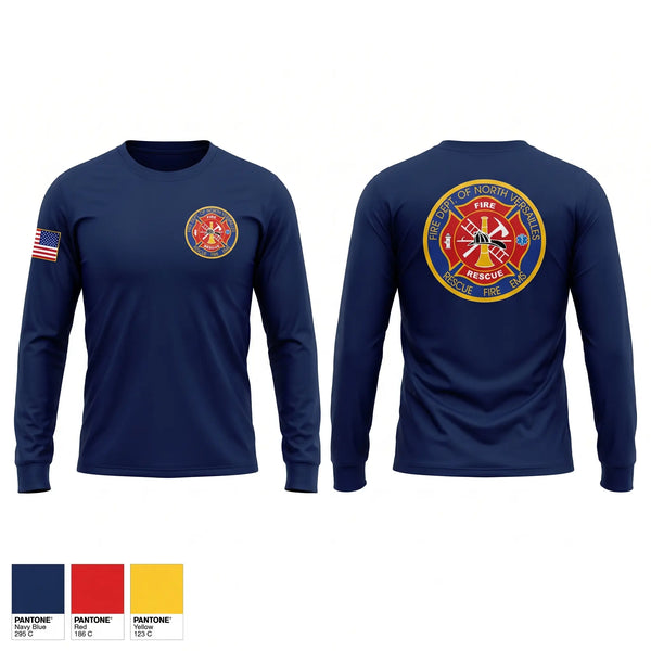 Long Sleeve Performance Shirt, FDNV FIRE & RESCUE 213, Fire Department, Teamtime, Team time, sublimation, custom sports apparel, team uniforms, spirit wear, spiritwear, sports uniforms, custom shirts, team store, custom team store, fundraiser sports, apparel fundraiser