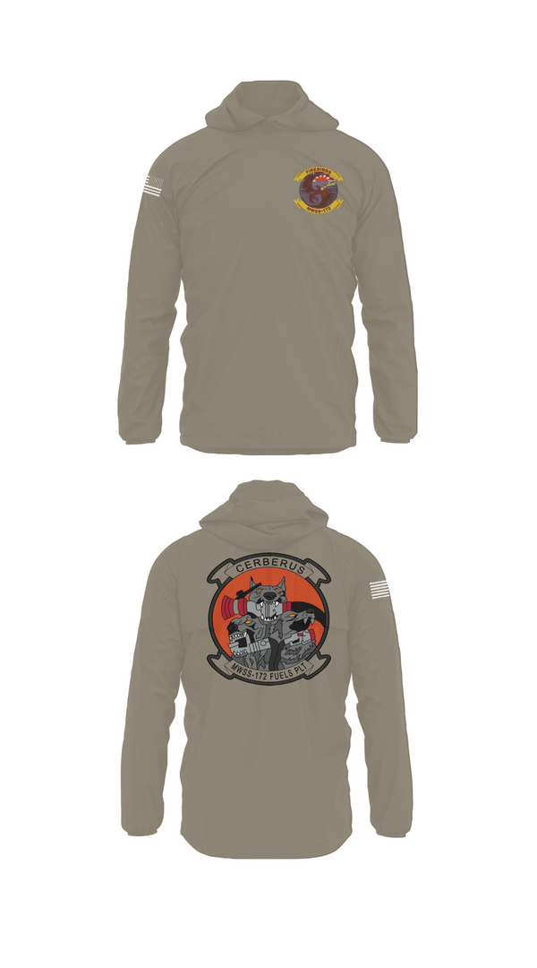 Windbreaker, MWSS-172 Fuels Platoon, Marines, Teamtime, Team time, sublimation, custom sports apparel, team uniforms, spirit wear, spiritwear, sports uniforms, custom shirts, team store, custom team store, fundraiser sports, apparel fundraiser