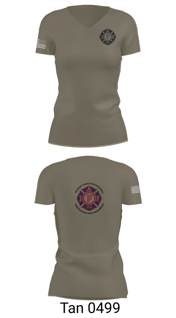 Womens Short Sleeve Vneck Shirt, Local 5519, Fire Department, Teamtime, Team time, sublimation, custom sports apparel, team uniforms, spirit wear, spiritwear, sports uniforms, custom shirts, team store, custom team store, fundraiser sports, apparel fundraiser