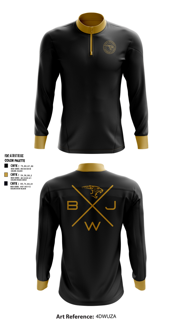 Quarter Zip Jacket, Buda Johnson Jaguars Wrestling, Wrestling, Teamtime, Team time, sublimation, custom sports apparel, team uniforms, spirit wear, spiritwear, sports uniforms, custom shirts, team store, custom team store, fundraiser sports, apparel fundraiser