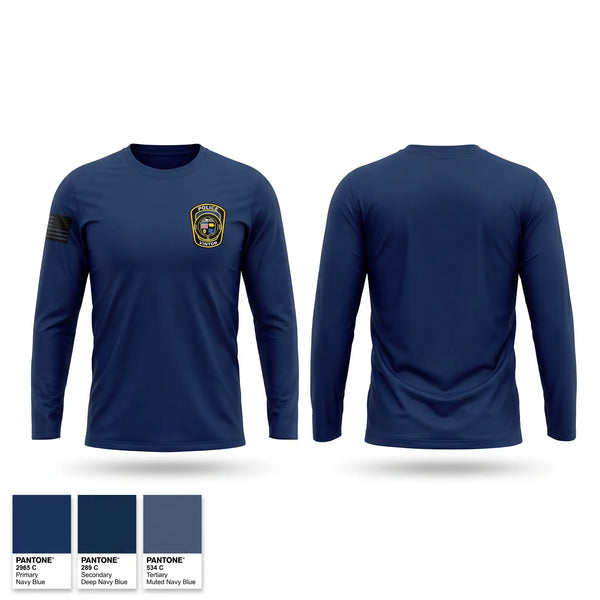 Long Sleeve Performance Shirt, Vinton Police Department, Police, Teamtime, Team time, sublimation, custom sports apparel, team uniforms, spirit wear, spiritwear, sports uniforms, custom shirts, team store, custom team store, fundraiser sports, apparel fundraiser