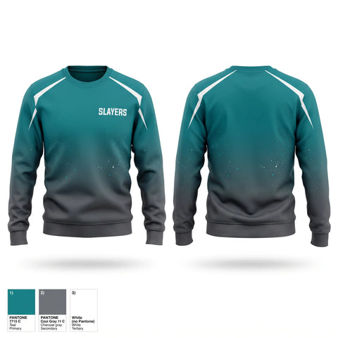 Crew Neck Sweatshirt, SLAYERS, Softball, Teamtime, Team time, sublimation, custom sports apparel, team uniforms, spirit wear, spiritwear, sports uniforms, custom shirts, team store, custom team store, fundraiser sports, apparel fundraiser