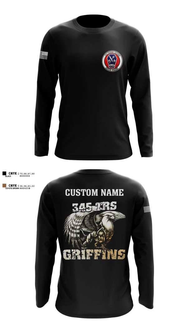 Long Sleeve Performance Shirt, 345th TRS, , Teamtime, Team time, sublimation, custom sports apparel, team uniforms, spirit wear, spiritwear, sports uniforms, custom shirts, team store, custom team store, fundraiser sports, apparel fundraiser
