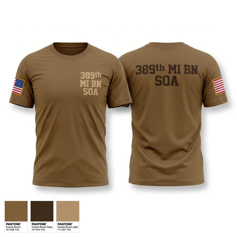 Old School Cotton Feel Shirt, 389th MI BN (SO)(A), Army, Teamtime, Team time, sublimation, custom sports apparel, team uniforms, spirit wear, spiritwear, sports uniforms, custom shirts, team store, custom team store, fundraiser sports, apparel fundraiser
