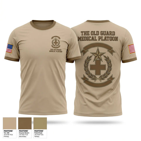 Old School Cotton Feel Shirt, The old guard medical platoon, Army, Teamtime, Team time, sublimation, custom sports apparel, team uniforms, spirit wear, spiritwear, sports uniforms, custom shirts, team store, custom team store, fundraiser sports, apparel fundraiser