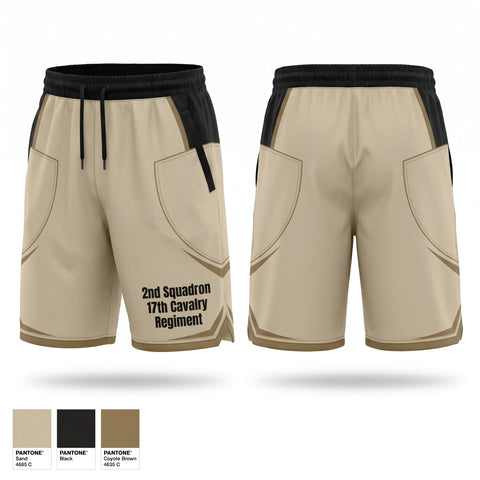 Athletic Shorts With Pockets, 2nd Squadron 17th Cavalry Regiment, Army, Teamtime, Team time, sublimation, custom sports apparel, team uniforms, spirit wear, spiritwear, sports uniforms, custom shirts, team store, custom team store, fundraiser sports, apparel fundraiser