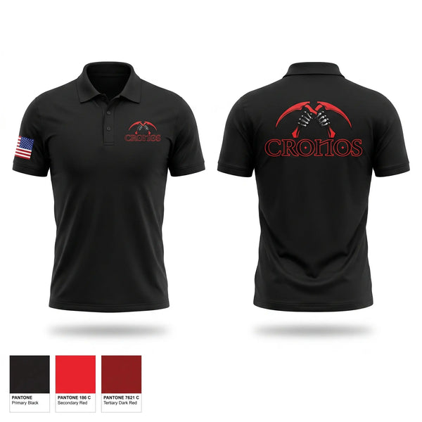 Short Sleeve Performance Polo, Cronos Battery, 1-22 FA, Army, Teamtime, Team time, sublimation, custom sports apparel, team uniforms, spirit wear, spiritwear, sports uniforms, custom shirts, team store, custom team store, fundraiser sports, apparel fundraiser