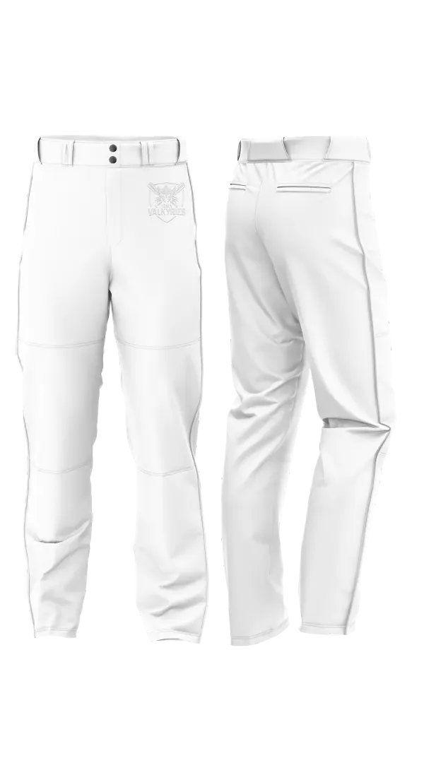 Baseball Pants, Eastern Iowa Valkyries, Softball, Teamtime, Team time, sublimation, custom sports apparel, team uniforms, spirit wear, spiritwear, sports uniforms, custom shirts, team store, custom team store, fundraiser sports, apparel fundraiser