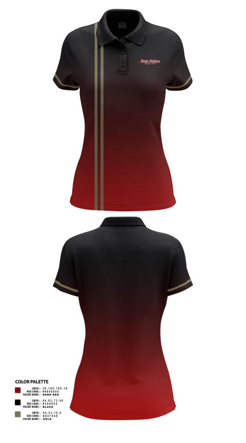 Womens Short Sleeve Performance Polo, Train Station Fight Club, Spirit Store, Teamtime, Team time, sublimation, custom sports apparel, team uniforms, spirit wear, spiritwear, sports uniforms, custom shirts, team store, custom team store, fundraiser sports, apparel fundraiser