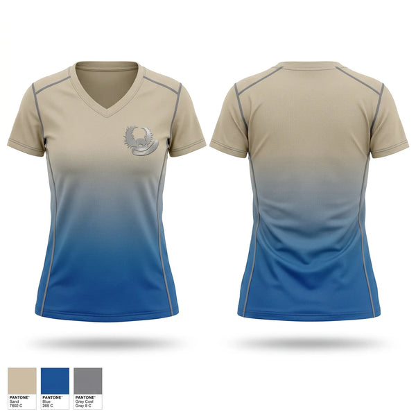 Womens Short Sleeve Vneck Shirt, Los Diablos cojuello, Softball, Teamtime, Team time, sublimation, custom sports apparel, team uniforms, spirit wear, spiritwear, sports uniforms, custom shirts, team store, custom team store, fundraiser sports, apparel fundraiser