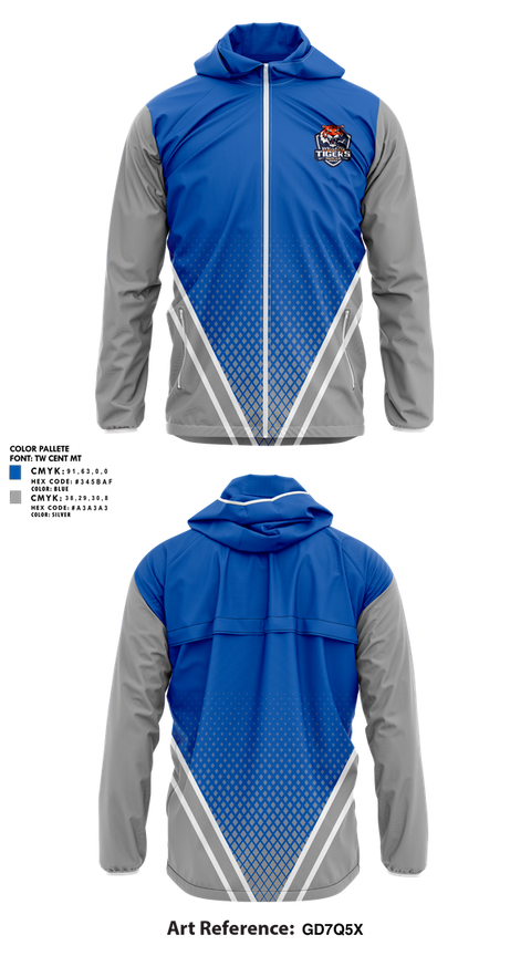 Windbreaker, Magnolia Junior High Football, , Teamtime, Team time, sublimation, custom sports apparel, team uniforms, spirit wear, spiritwear, sports uniforms, custom shirts, team store, custom team store, fundraiser sports, apparel fundraiser