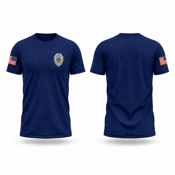 Old School Cotton Feel Shirt, Plain City Police Department, Police, Teamtime, Team time, sublimation, custom sports apparel, team uniforms, spirit wear, spiritwear, sports uniforms, custom shirts, team store, custom team store, fundraiser sports, apparel fundraiser