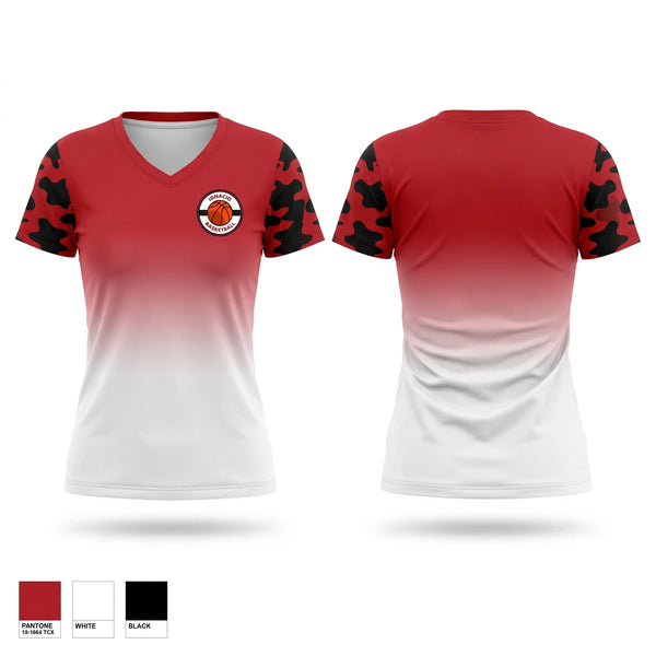 Womens Short Sleeve Vneck Shirt, Ignacio Bobcats, Men's Basketball, Teamtime, Team time, sublimation, custom sports apparel, team uniforms, spirit wear, spiritwear, sports uniforms, custom shirts, team store, custom team store, fundraiser sports, apparel fundraiser