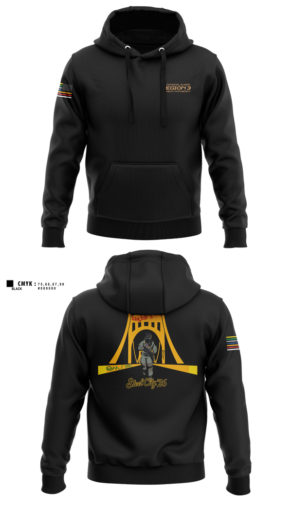 Hoodie, 171st Emergency Management Flight, , Teamtime, Team time, sublimation, custom sports apparel, team uniforms, spirit wear, spiritwear, sports uniforms, custom shirts, team store, custom team store, fundraiser sports, apparel fundraiser