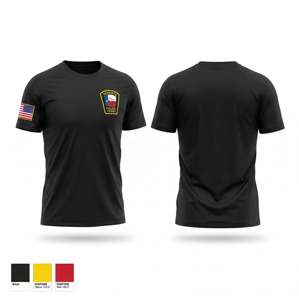 Short Sleeve Performance Shirt, Schertz PD, Police, Teamtime, Team time, sublimation, custom sports apparel, team uniforms, spirit wear, spiritwear, sports uniforms, custom shirts, team store, custom team store, fundraiser sports, apparel fundraiser