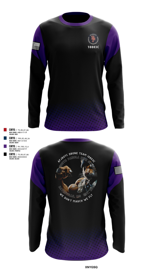 Long Sleeve Performance Shirt, AFJROTC MS-081 DRONE TEAM, , Teamtime, Team time, sublimation, custom sports apparel, team uniforms, spirit wear, spiritwear, sports uniforms, custom shirts, team store, custom team store, fundraiser sports, apparel fundraiser