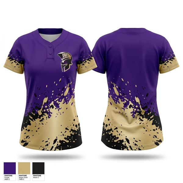 Two Button Softball Jersey, Jurupa Hills HS, Softball, Teamtime, Team time, sublimation, custom sports apparel, team uniforms, spirit wear, spiritwear, sports uniforms, custom shirts, team store, custom team store, fundraiser sports, apparel fundraiser
