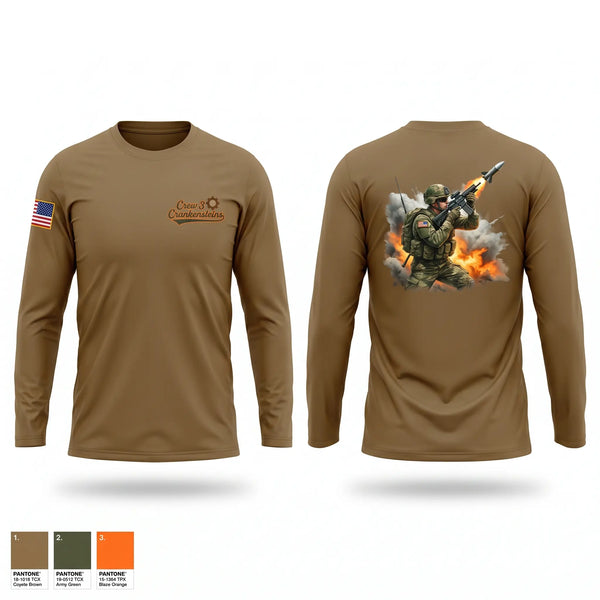 Long Sleeve Performance Shirt, A 2-55, Army, Teamtime, Team time, sublimation, custom sports apparel, team uniforms, spirit wear, spiritwear, sports uniforms, custom shirts, team store, custom team store, fundraiser sports, apparel fundraiser