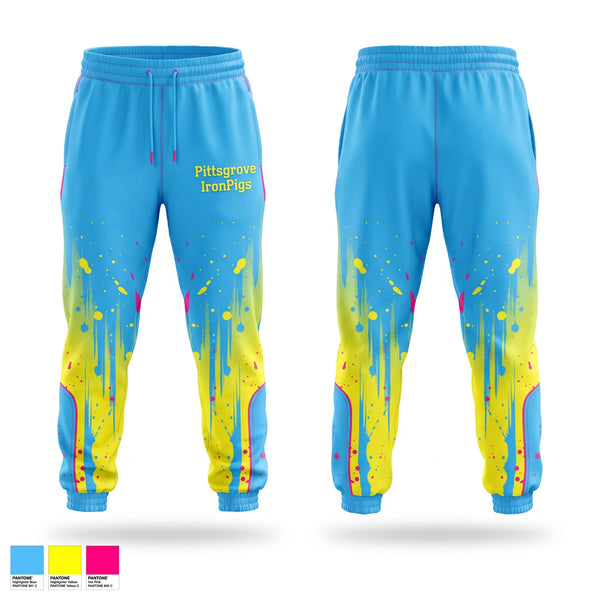 Sweatpants, Pittsgrove IronPigs, Baseball, Teamtime, Team time, sublimation, custom sports apparel, team uniforms, spirit wear, spiritwear, sports uniforms, custom shirts, team store, custom team store, fundraiser sports, apparel fundraiser