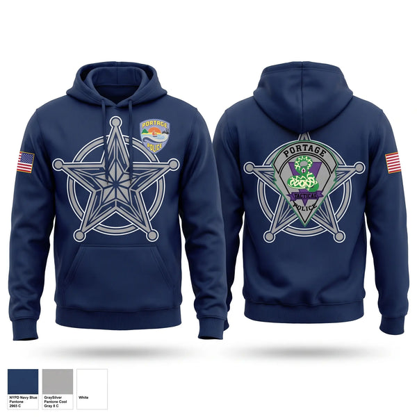 Hoodie, Portage SWAT, Police, Teamtime, Team time, sublimation, custom sports apparel, team uniforms, spirit wear, spiritwear, sports uniforms, custom shirts, team store, custom team store, fundraiser sports, apparel fundraiser