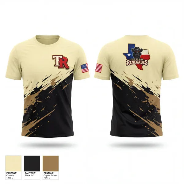 Short Sleeve Performance Shirt, Texas Renegades, Baseball, Teamtime, Team time, sublimation, custom sports apparel, team uniforms, spirit wear, spiritwear, sports uniforms, custom shirts, team store, custom team store, fundraiser sports, apparel fundraiser
