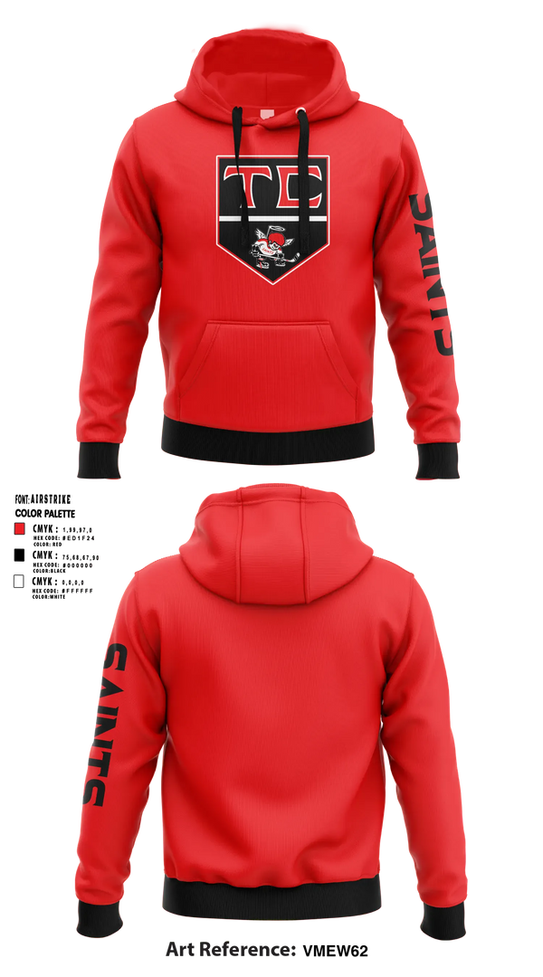 Hoodie, Tri County Saints, Ice Hockey, Teamtime, Team time, sublimation, custom sports apparel, team uniforms, spirit wear, spiritwear, sports uniforms, custom shirts, team store, custom team store, fundraiser sports, apparel fundraiser