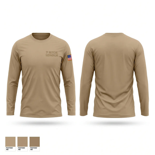 Long Sleeve Performance Shirt, 31 Rescue Squadron, Air Force, Teamtime, Team time, sublimation, custom sports apparel, team uniforms, spirit wear, spiritwear, sports uniforms, custom shirts, team store, custom team store, fundraiser sports, apparel fundraiser