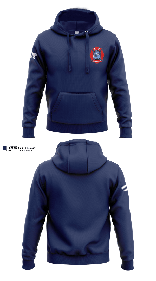 Hoodie, Rice Fire Dept, Fire Department, Teamtime, Team time, sublimation, custom sports apparel, team uniforms, spirit wear, spiritwear, sports uniforms, custom shirts, team store, custom team store, fundraiser sports, apparel fundraiser