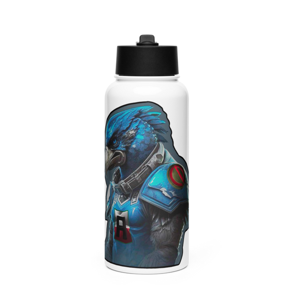 Battlehawks 56996020 Stainless Steel Water Bottle with a Straw Lid