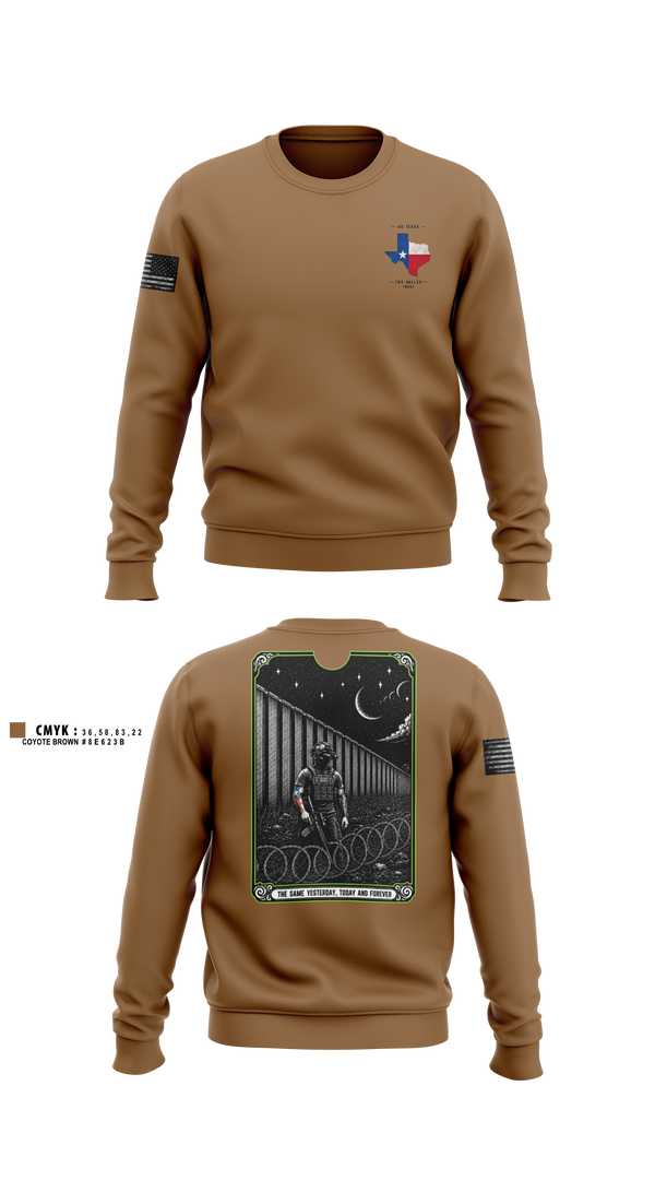 Crew Neck Sweatshirt, Stallions, Army, Teamtime, Team time, sublimation, custom sports apparel, team uniforms, spirit wear, spiritwear, sports uniforms, custom shirts, team store, custom team store, fundraiser sports, apparel fundraiser